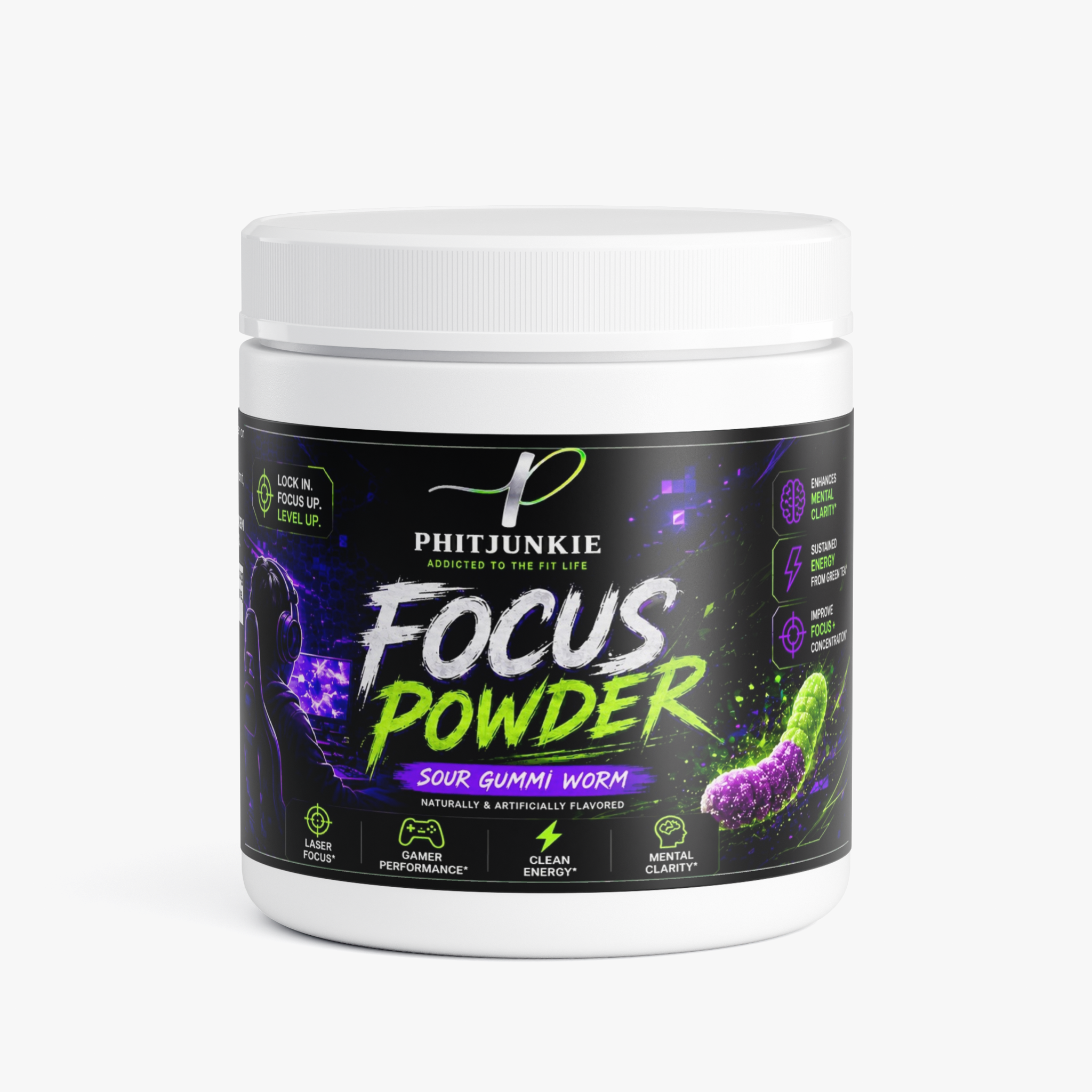 Focus Powder (Sour Gummi Worm)
