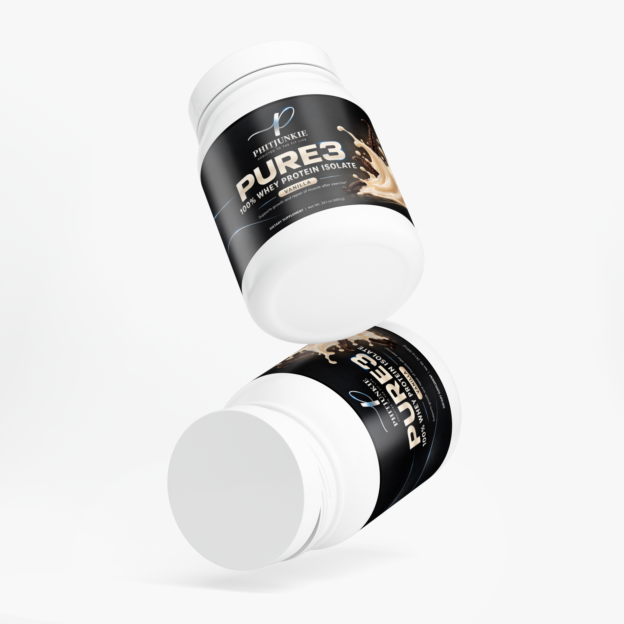 Pure3 100% Whey Protein Isolate (Vanilla) 