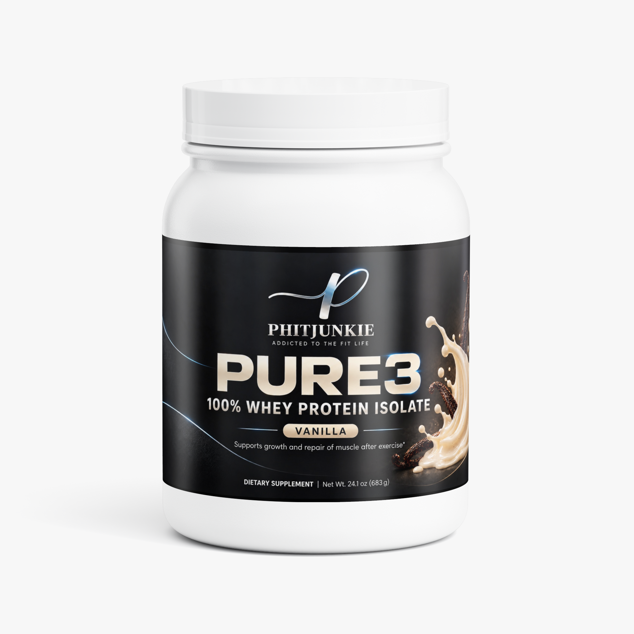 Pure3 100% Whey Protein Isolate (Vanilla)